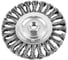 Кордщетка стальная плоская витая для УШМ 125 мм грубая MONOGRAM 107-042 7