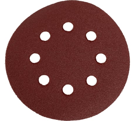 Круг абразивный на липучке (10 шт; 125 мм; Р80; 8 отверстий) SKRAB 35754