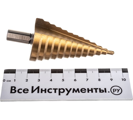 Сверло по металлу ступенчатое (4-38 мм; 13 ступеней; TiN) SKRAB 30164