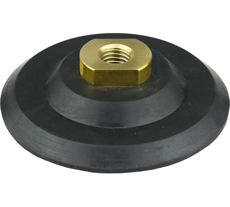 Тарелка опорная 100 мм, М14 резиновая, мягкая, с липучкой для АГШК (черепашки) Diamond Industrial DIDN100SRS