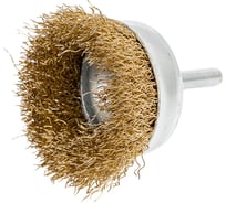 Щетка для дрели "ЧАШКА" (мягкая/латунир. проволока) 50 мм TOOLAS 00002819