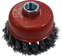 Щетка для УШМ "чашка" (крученая проволока) 75 мм TOOLAS 00002802