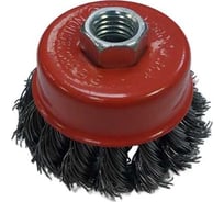 Щетка для УШМ "чашка" (крученая проволока) 65 мм TOOLAS 00002801