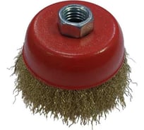 Щетка для УШМ "чашка" (мягкая проволока) 75 мм TOOLAS 00002797