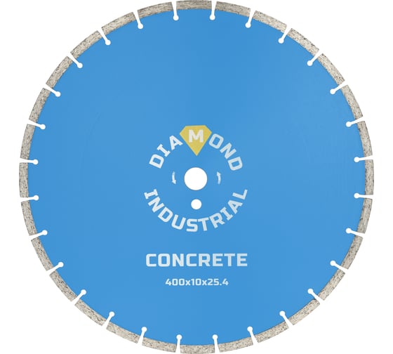 Диск алмазный сегментный по бетону, кирпичу, камню (400 х 10 х 25,4 мм) Diamond Industrial DIDC400 1