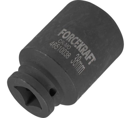 Головка ударная глубокая 6-гранная 38 мм, 3/4"DR Forcekraft FK-46510038(19641)