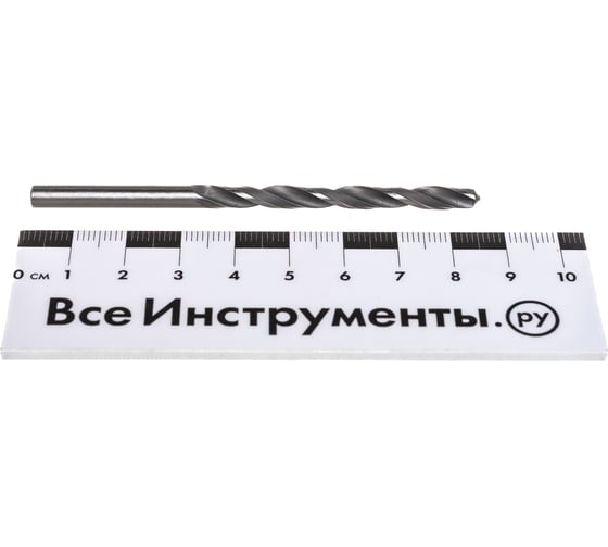 Сверло по металлу (10 шт; 4.7х80 мм; HSS; цилиндрический хвостовик) TUNDRA 4727951