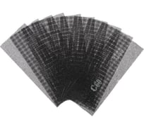 Сетка абразивная водостойкая (10 шт; 115х280 мм; Р60; корунд) TUNDRA 1300829