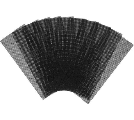 Сетка абразивная водостойкая (10 шт; 115х280 мм; Р200; корунд) ТУНДРА 4710213