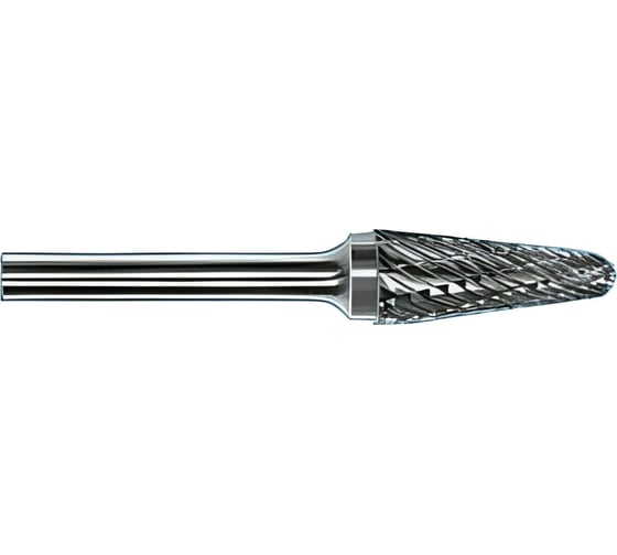 Бор-фреза твердосплавная сфероконическая 4x13x3х40 мм, 14-градусов, 0.8 Х-образная насечка L04 13x03 CNIC 59448 1
