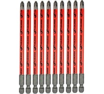 Биты торсионные красные (10 шт; PZ2; 127 мм) SKRAB 43622