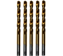 Набор сверел по металлу 3.0 мм с нитрид-титаном HSS-TIN (5 шт в упаковке) Modern T D030.0030CN