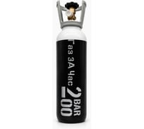 Баллон стальной бесшовный 20 л, 200 атм, черно-белый Газ За Час 2023