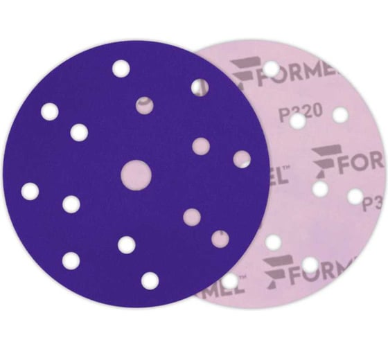 Диск CERAMIC PLUS 150 мм, 15 отверстий, Р 320, 50 шт Formel 93823150320 1