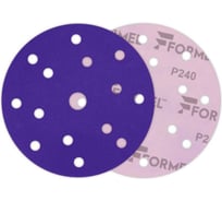 Диск CERAMIC PLUS 150 мм, 15 отверстий, Р240, 50 шт Formel 93823150240