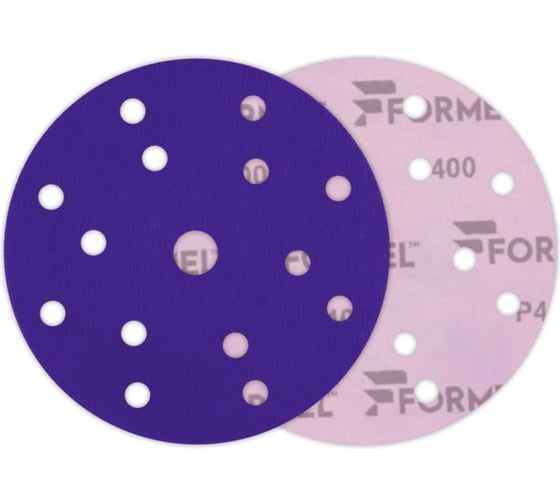 Диск CERAMIC PLUS 150 мм, 15 отверстий, Р 400, 50 шт Formel 93823150400