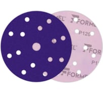 Диск CERAMIC PLUS 150 мм, 15 отверстий, Р 120, 50 шт Formel 93823150120