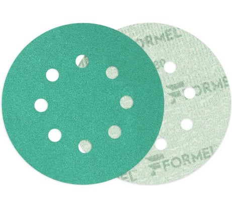 Диск на пленочной основе FILM Plus 125 мм, 8 отверстий, P 280, 100 шт Formel 22751123280
