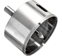 Коронка алмазная по керамике и стеклу 70 мм, с центрирующим сверлом, цилиндрический хвостовик 8 мм TORGWIN T601334