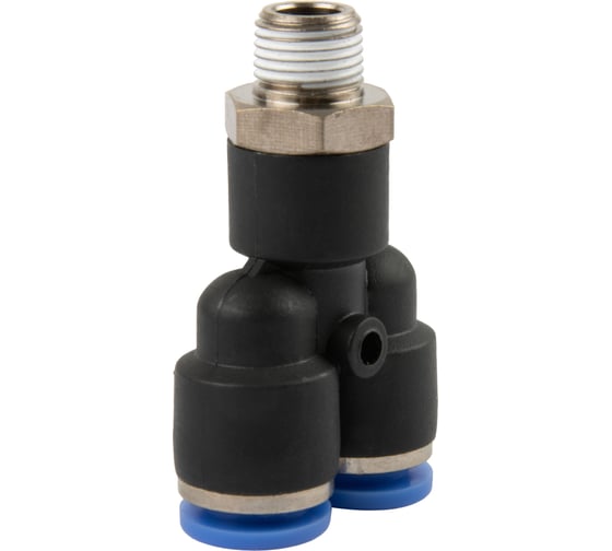 Фитинг цанговый Y-образный с наружной резьбой R1/4", 5 шт Harrison HRS-PWT1002/5