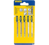 Пилка T101AO (5 шт; 83 мм; 20TPI; HCS) для электролобзика Irwin 10504226