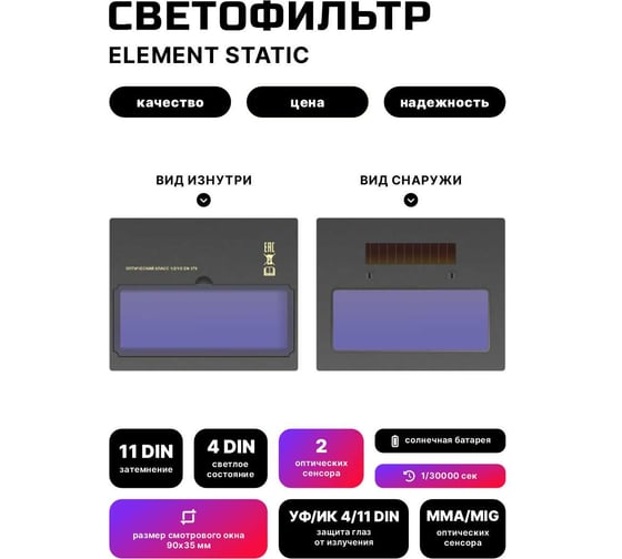 Сварочная маска хамелеон FITSIZ COMPANY - FS01 FSC-001