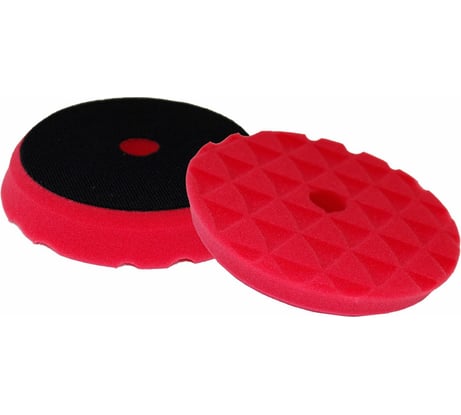 Круг полировальный поролоновый 150x25 мм, Trio Soft Cut мягкий, красный H7 242043