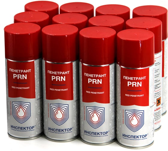 Пенетрант Инспектор PRN, аэрозоль 400/520мл от -10 до +50 С PRN, 12 шт в упак 12PRN