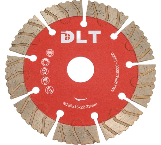 Диск алмазный по бетону №20 Super Turbo, турбо-сегментный, O125 мм DLT 1420