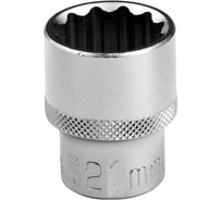 Головка торцевая 12-гранная (21 мм; 1/2"; CrV) STELS 1392155
