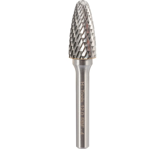 Бор-фреза твердосплавная форма F(RBF) 12.0x25x65 мм, S=6 мм H-Tools HM 116033HT 1