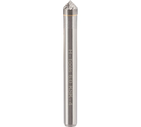Бор-фреза твердосплавная форма K(KSK) 90 6.0x3x50 мм, S=6 мм H-Tools HM 116228HT 1