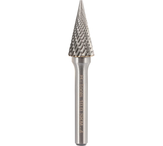 Бор-фреза твердосплавная форма M(SKM) 10.0x20x60 мм, S=6 мм H-Tools HM 116037HT 1