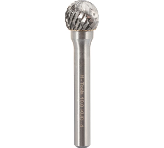 Бор-фреза твердосплавная форма D(KUD) 10.0x9x49 мм, S=6 мм H-Tools HM 116043HT 1