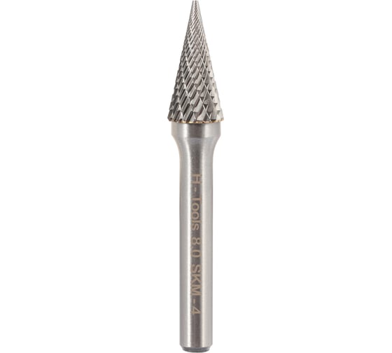 Бор-фреза твердосплавная форма M(SKM) 8.0x20x60 мм, S=6 мм H-Tools HM 116036HT 1
