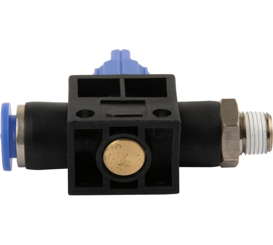 Фитинг цанговый с краном прямой с наружной резьбой R3/8" Harrison HRS-HVSF603