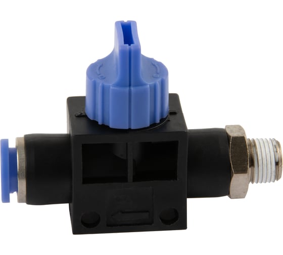 Фитинг цанговый с краном прямой с наружной резьбой R3/8" Harrison HRS-HVSF603