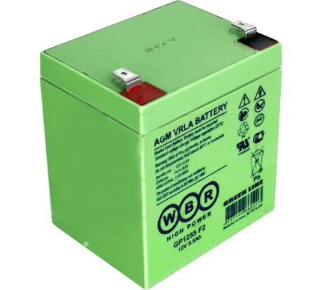 Аккумулятор для ИБП WBR GP1255 12В, 5,5 Ач УТ-00000210