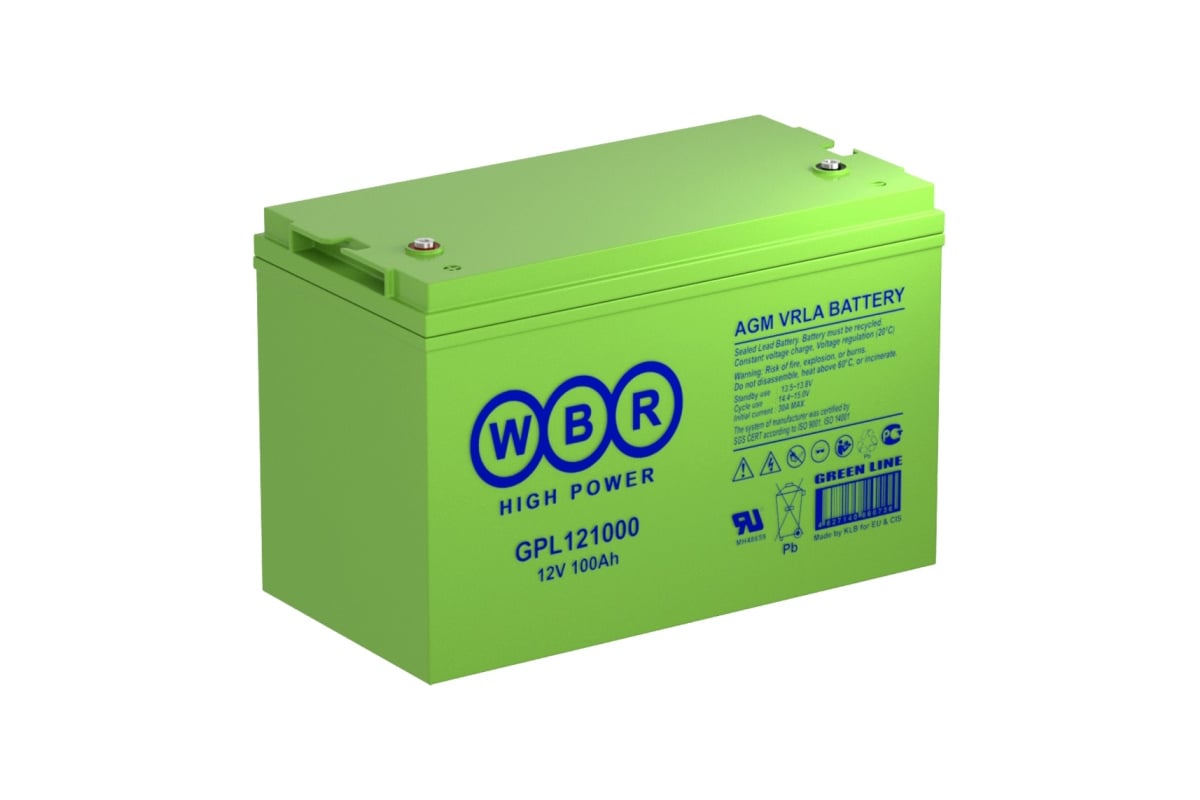 Аккумулятор для ИБП WBR GPL121000 12В, 100Ач УТ-00000242 - выгодная ...