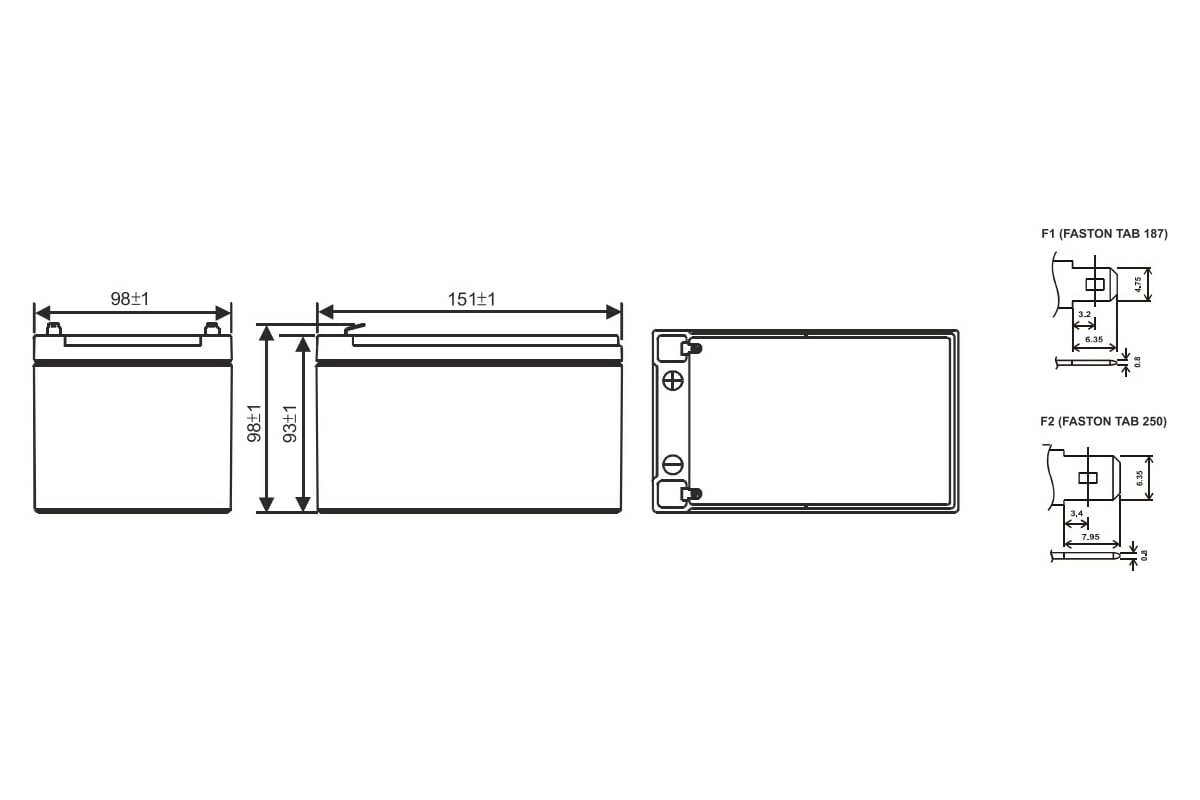 Аккумулятор wbr gp12120