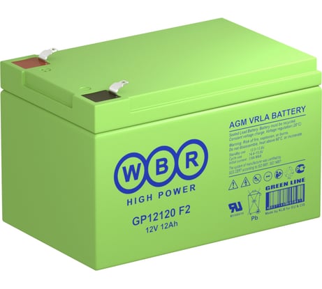 Аккумулятор для ИБП WBR GP12120 12В, 12Ач УТ-00000214