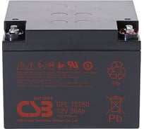 Аккумулятор для ИБП CSB GPL12260 I 12В, 26 Ач УТ-00001367
