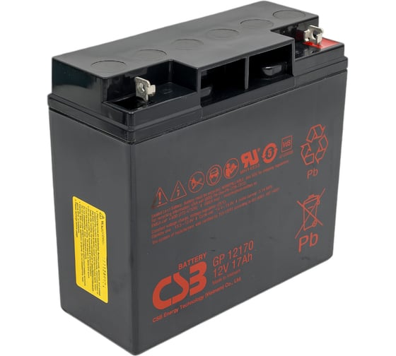 Аккумулятор для ИБП CSB GP12170 B3 12В, 17 Ач УТ-00000089