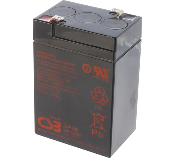 Аккумулятор для ИБП CSB GP645 6В, 4.5 Ач УТ-00001361