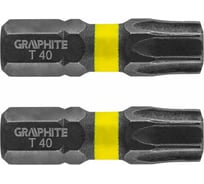 Биты ударные Graphite TX40 x 25 мм 1/4" S2 2 шт. 56H517