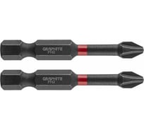 Биты ударные Graphite PH2 x 50 мм 1/4" S2 2 шт. 56H519