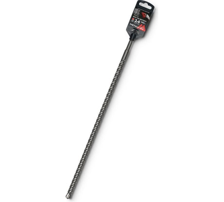Бур по бетону SDS-plus 14x460/400 мм, Х-напайка, 4 спирали METALLICA Ultra 905548