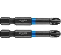 Биты ударные Graphite PZ3 x 50 мм 1/4" S2 2 шт. 56H523