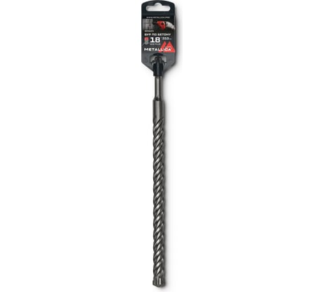 Бур по бетону SDS-plus 18x310/250 мм, Х-напайка, 4 спирали METALLICA Ultra 905623