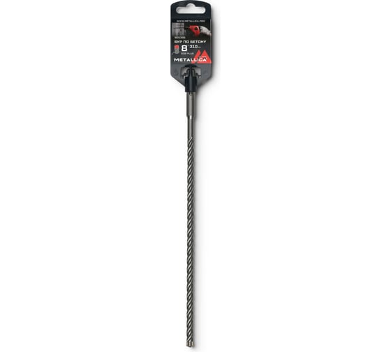 Бур по бетону SDS-plus 8x310/250 мм, Х-напайка, 4 спирали METALLICA Ultra 905395 1